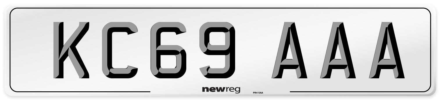 KC69 AAA Number Plate from New Reg